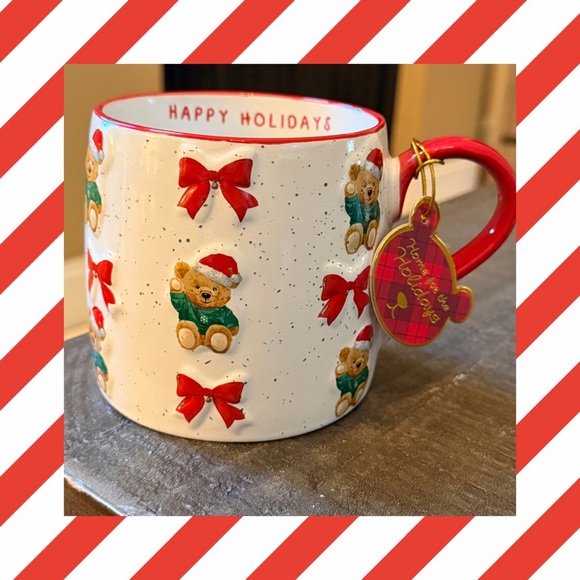 NWT Santa Teddy Bear Mug - Picture 1 of 7